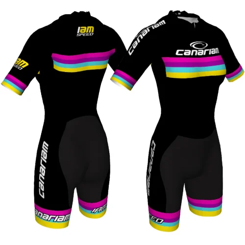 Body Licra Curve Black Rainbow
